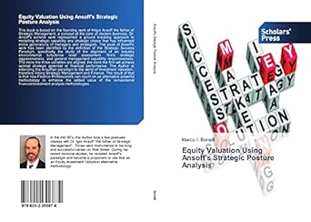 Equity Valuation Using Ansoff's Strategic Posture Analysis