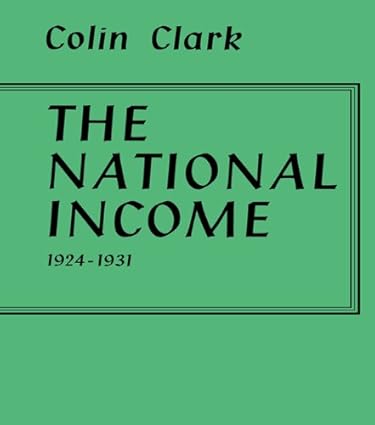 The National Income 1924-1931