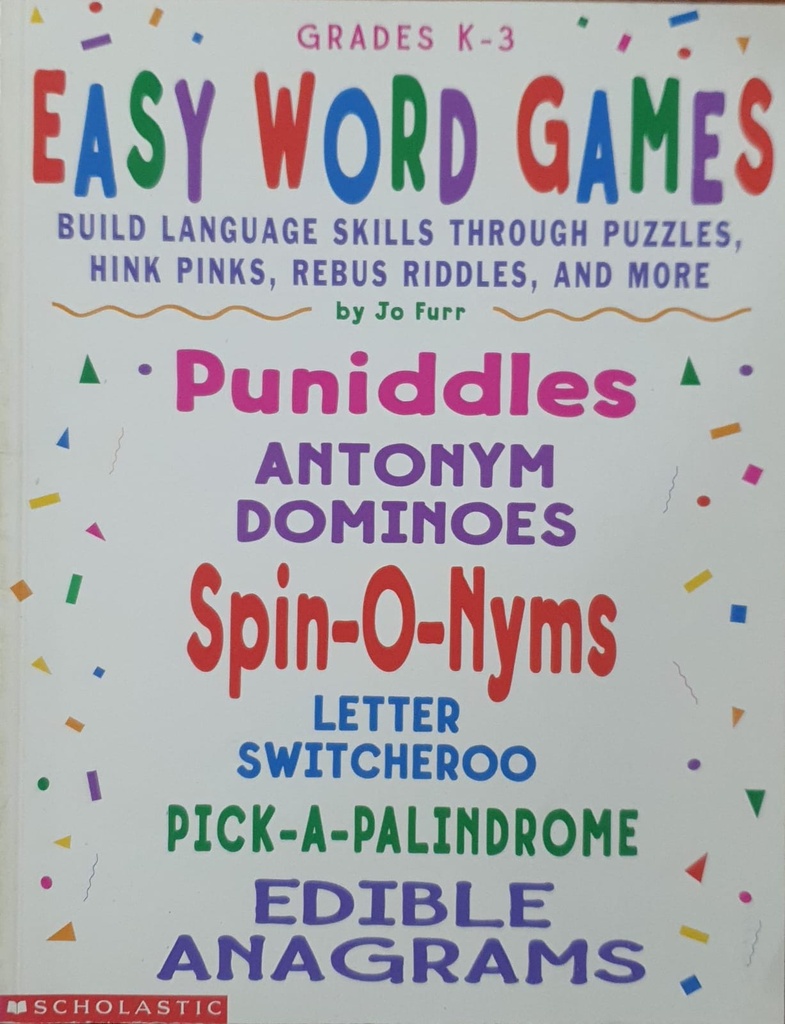 Easy Word Games Grades K-3