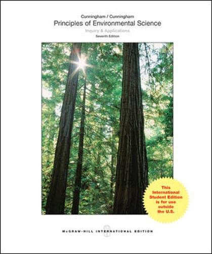 Principles of Environmental Science Inquiry and Applications