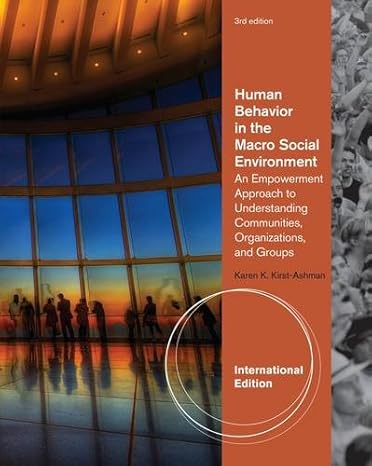 Human Behavoir in the Macro Social Environment An Empowerment Approach to Understanding Communities Organization and Groups