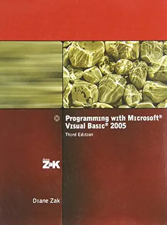 Programming with Microsoft Visual Basic 2005