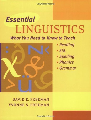 Essential Linguistics What you Need to Know to Teach