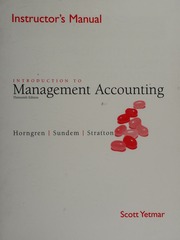 Introduction to Management Accounting