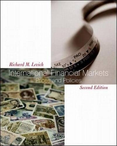 International Financial Markets Prices and Policies