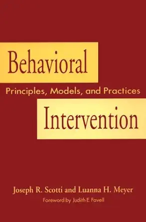 Behavioral Intervention Principles, Models and Practices