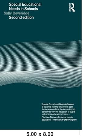 Special Educational Needs in Schools 