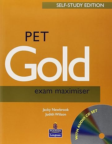 PET Gold Exam Maximiser Self Study Editor
