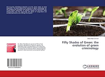 [9786139848386] Fifty Shades of Green The Evolution of Green Criminology