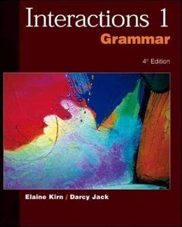 [9780071180139] Interactions 1: Grammar, 4th Edition