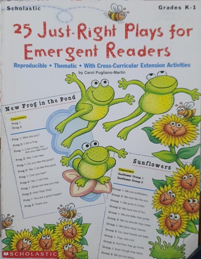 [078073189458] 25 Just-Right Plays for Emergent Readers Grades K-1
