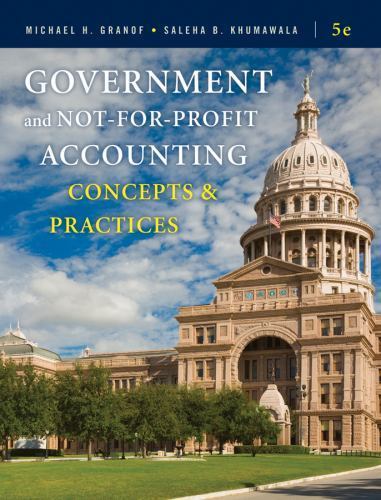 [9780470390788] Government and Not-For-Profit Accounting Concepts and Practices
