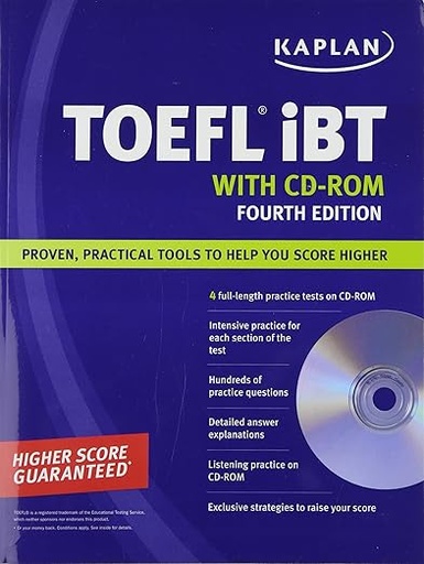 [9781419550270] Kaplan TOEFL iBT with CD-ROM, 4e