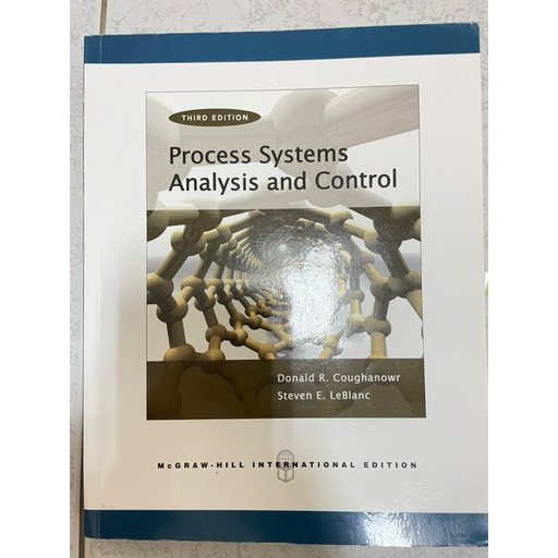 [9780071121866] Process Systems Analysis and Control