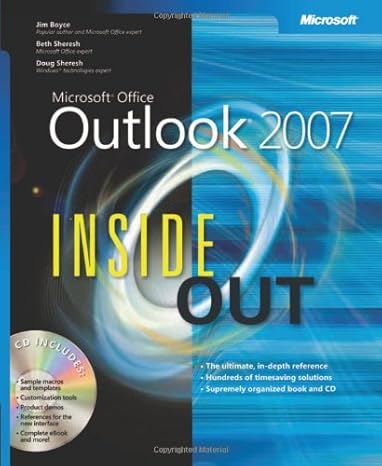 [9780735623286] Microsoft Office Outlook 2007 Inside Out