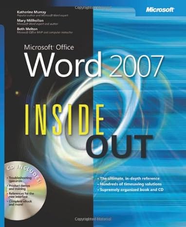 [9780735623309] Microsoft Word 2007 Inside Out