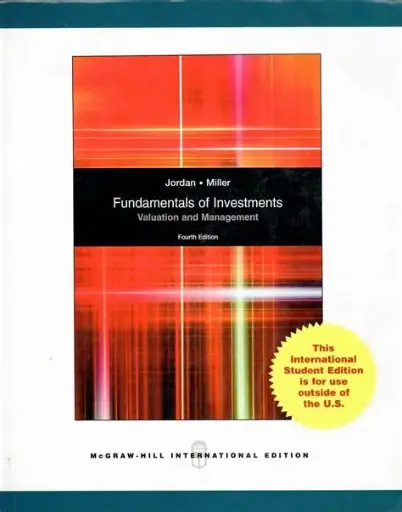 [9780071285698] Fundamentals of Investments Valuation and Management
