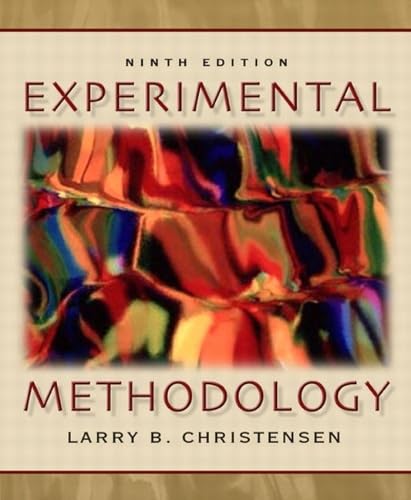 [9780205393695] Experimental Methodology