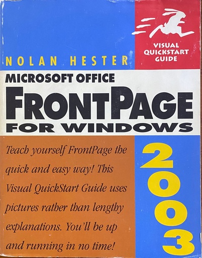 [9780321194497] Visual Quickstart Guide Microsoft Office Frontpage 2003 for Windows