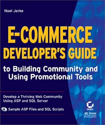 [9780782128659] E-Commerce Developer's Guide to Building Community and Using Promotional Tools