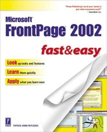 [9780761533900] Microsoft FrontPage 2002 Fast and Easy