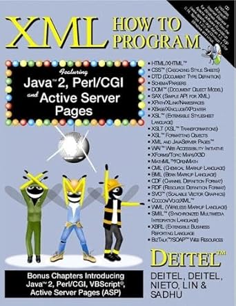 [9780130284174] XML How to Program