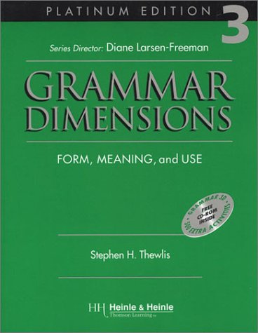 [9780838402771] Grammar Dimensions (3) Form, Meaning and Use