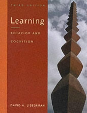 [9780534339258] Learning Behavior and Cognition