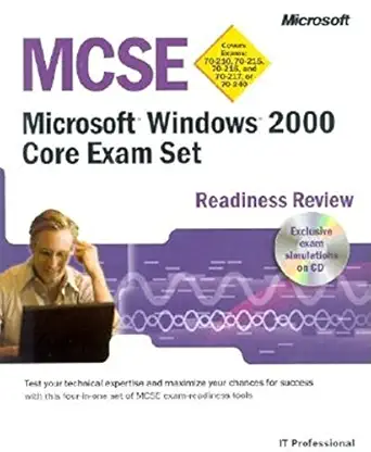 [9780735613805] MCSE Microsoft Windows 2000 Core Exam Set (4 Volumes)