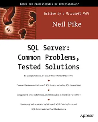 [9781893115811] SQL Server Common Problems, Tested Solutions