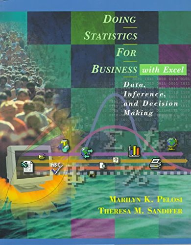 [9780471140115] Student Solutions Manual to Accompany Doing Statistics for Business w/Excel