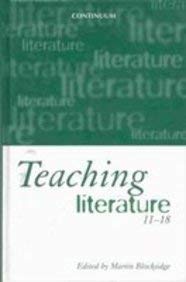 [9780826448187] Teaching Literature 11-18