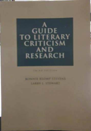 [9780155019874] A Guide to Literary Criticism and Research