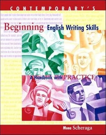 [9780809204526] Contemporary's Beginning English Writing Skills