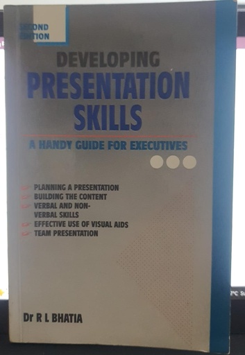 [9788175440388] Developing Presentation Skills A Handy Guide for Executives