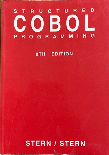 [9789971512460] Structured Cobol Programming