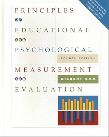 [9780534257491] Principles of Education and Psychological Measurement and Evaluation