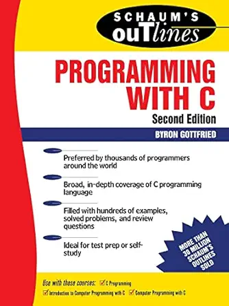 [9780070240353] Schaum's Outlines Programming with C 