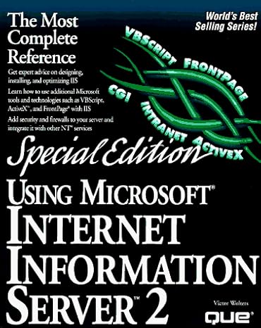 [9780789708502] Special Edition Using Microsoft IIS 2 Internet Information Server 2