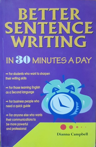 [9788172247539] Better Sentence Writing in 30 Minutes a Day