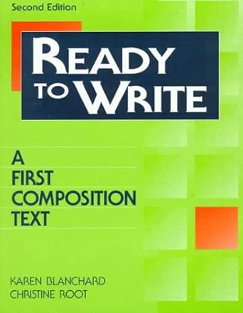 [9780201859997] Ready to Write A Frist Composition Text