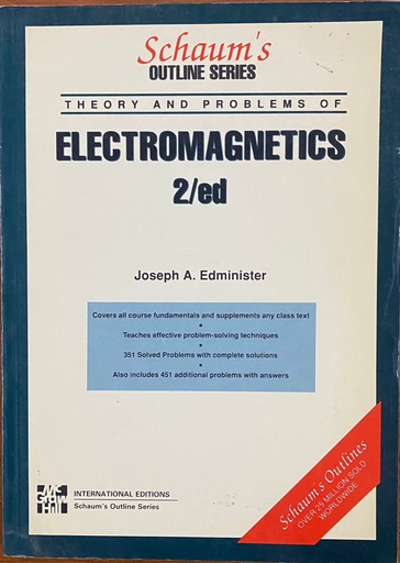 [9780071126052] Schaum's Outline Series Theory and Problems of Electromagnetics