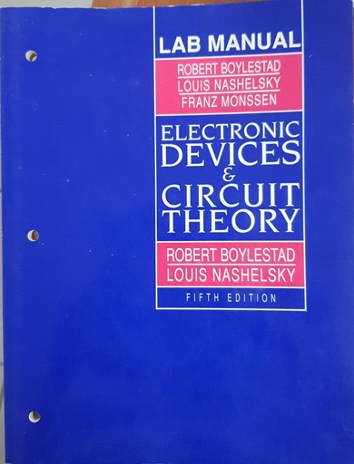 [9780132510424] Lab Manual Electronics Device and Circuit Theory