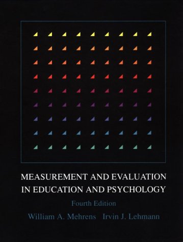 [9780030304071] Measurement and Evaluation in Education and Psychology