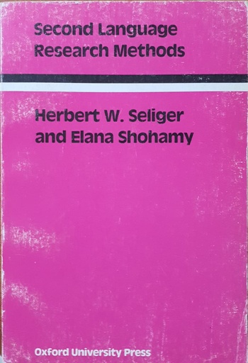 [9780194370677] Second Language Research Methods