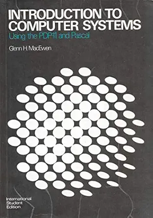 [9780070443501] Introduction to Computer System Using the PDP-11 Pascal