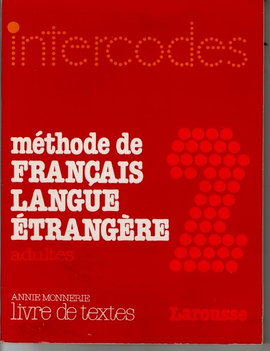 [9782038000061] Intercodes (2) Methode de Francais Langue Etrangere Adults