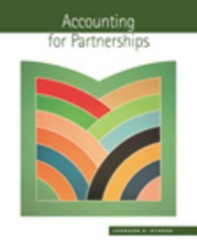 [9780324120981] Accounting for Partnerships
