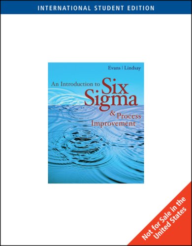 [9780324311990] An Itroduction to Six Sigma and Process Improvement