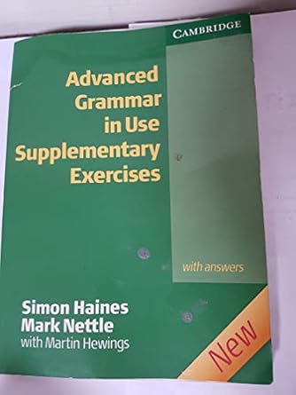 [9780521788076] Advanced Grammar in Use Supplementary Exercises (New)